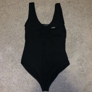 “Babe” Lace Up Bodysuit •NWT•